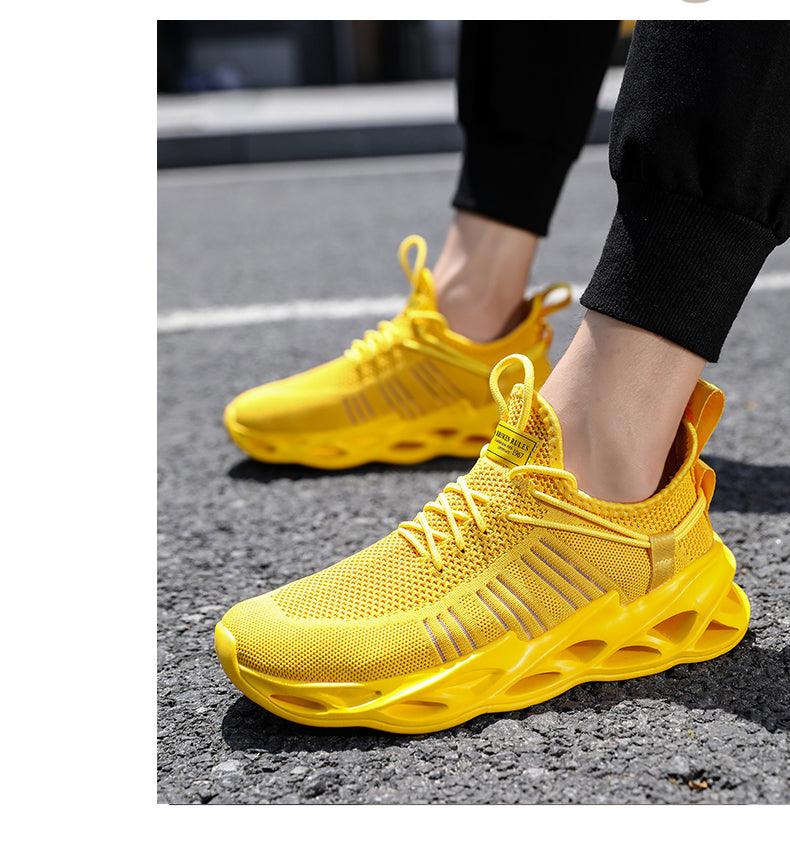 Unisex Knit Breathable Athletic Sneakers - Sporty Running Shoes