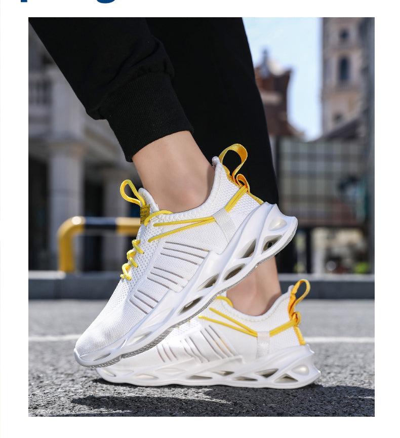 Unisex Knit Breathable Athletic Sneakers - Sporty Running Shoes