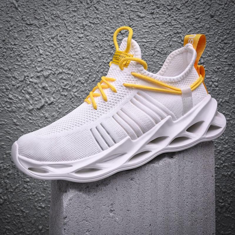Unisex Knit Breathable Athletic Sneakers - Sporty Running Shoes