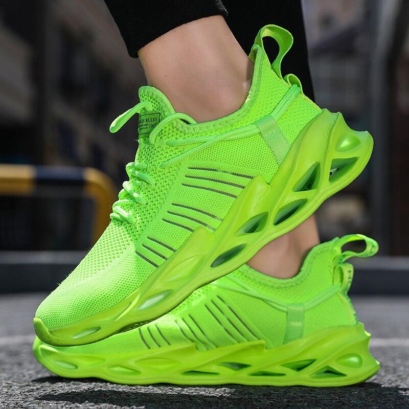 Unisex Knit Breathable Athletic Sneakers - Sporty Running Shoes