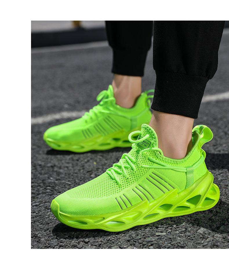 Unisex Knit Breathable Athletic Sneakers - Sporty Running Shoes