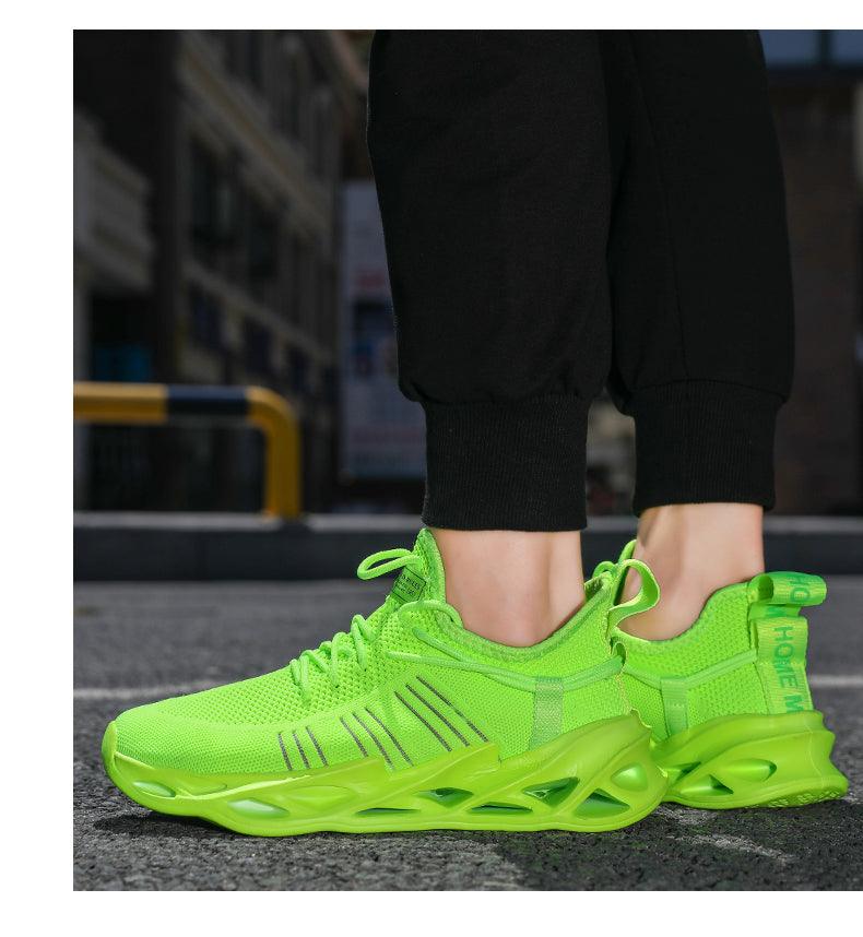 Unisex Knit Breathable Athletic Sneakers - Sporty Running Shoes