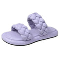 Minimalist Women’s Leather Platform Sandals – Casual Summer Slides