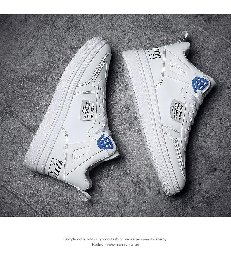 Men's Leather High Top Platform Sneakers – Streetwear Vulcanized