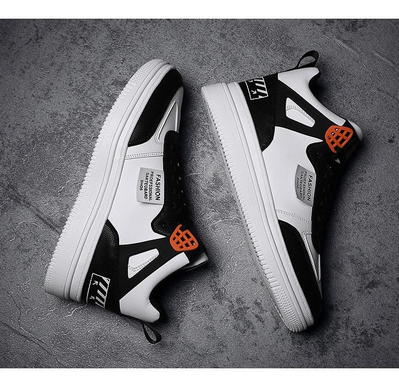 Men's Leather High Top Platform Sneakers – Streetwear Vulcanized