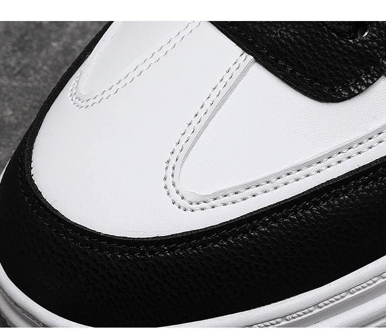 Men's Leather High Top Platform Sneakers – Streetwear Vulcanized