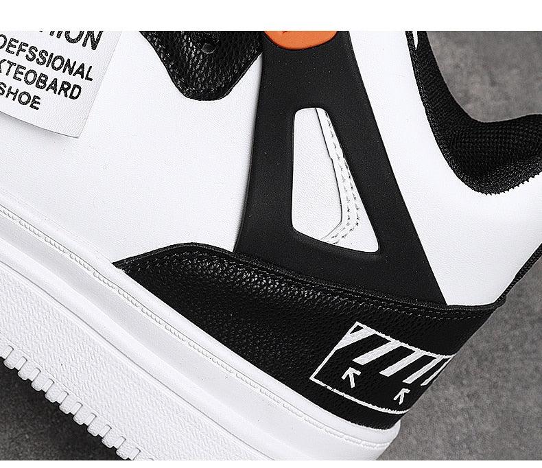 Men's Leather High Top Platform Sneakers – Streetwear Vulcanized