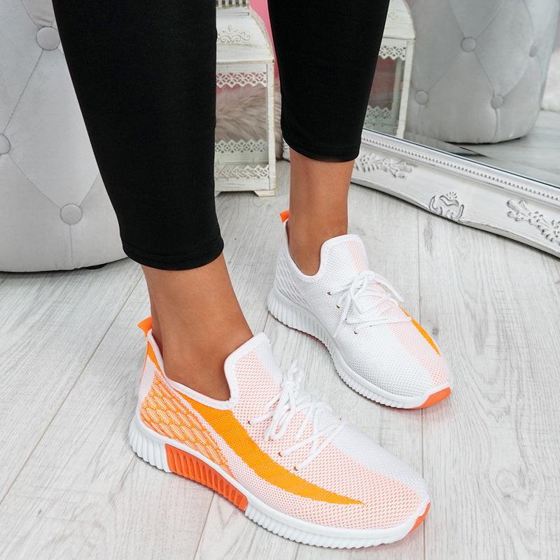Women's Breathable Mesh Walking Shoes Lightweight Lace Up Sneakers