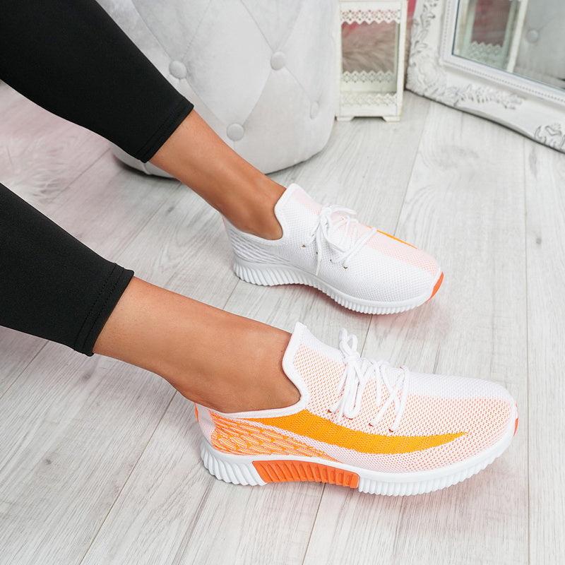 Women's Breathable Mesh Walking Shoes Lightweight Lace Up Sneakers