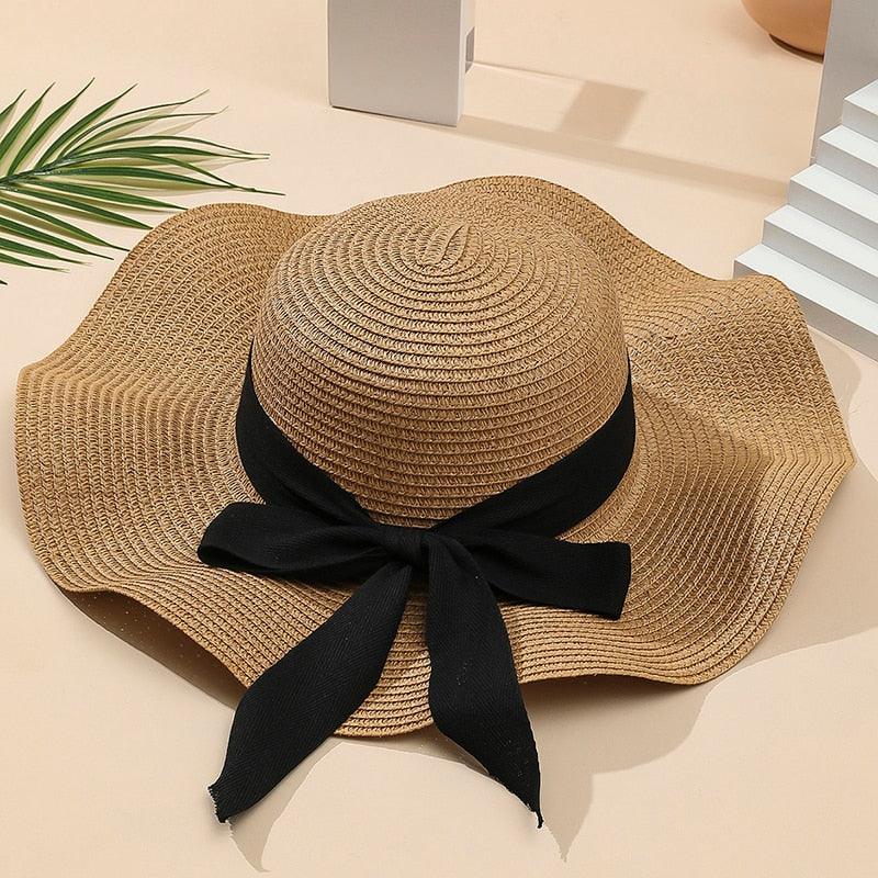 Elegant Tassel Straw Bucket Hat - Foldable Beach Sun Hat