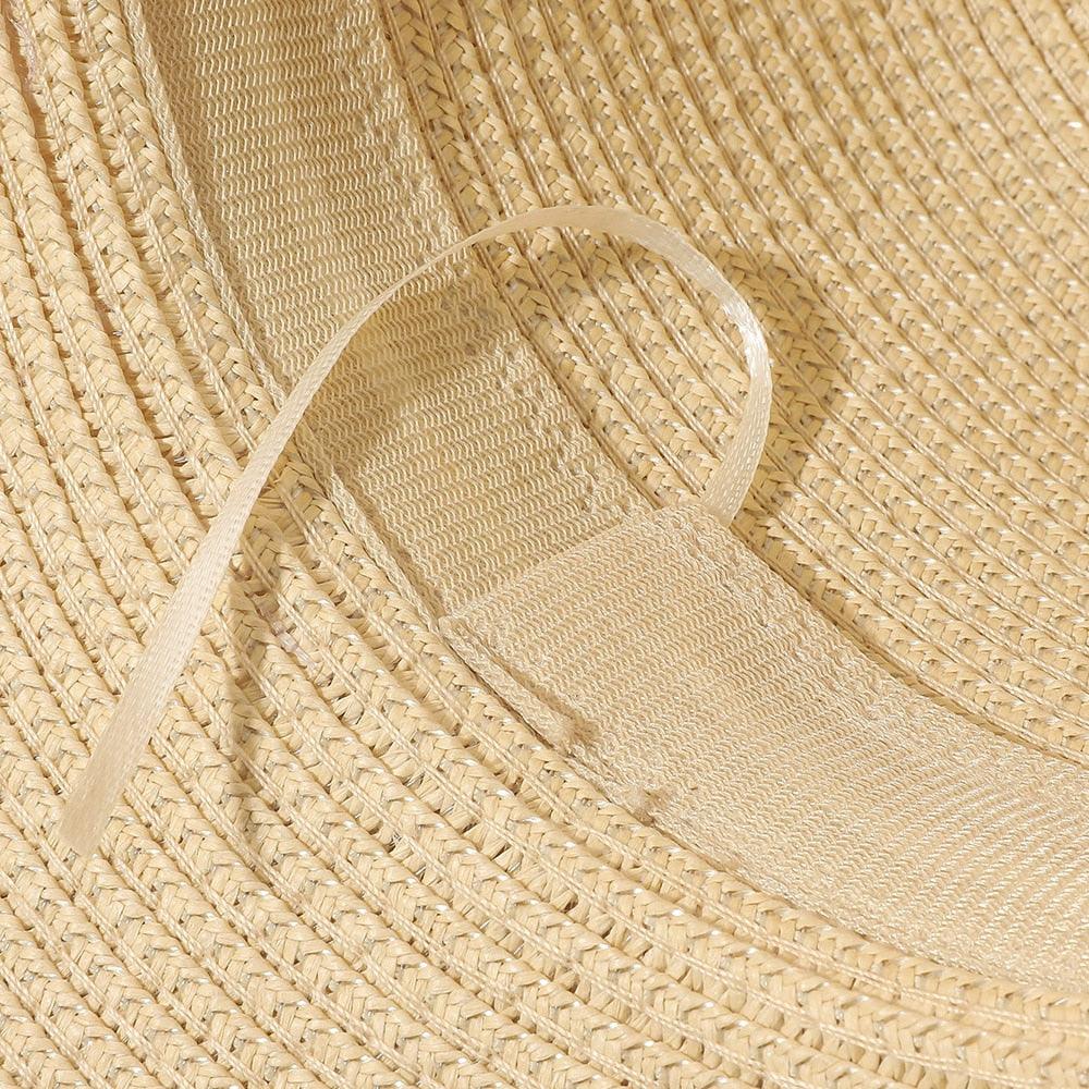 Elegant Tassel Straw Bucket Hat - Foldable Beach Sun Hat