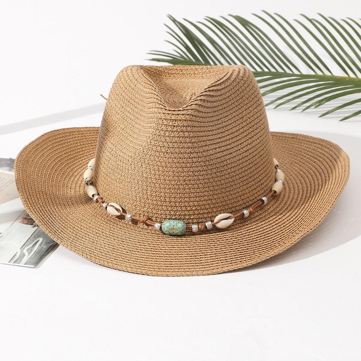 Elegant Tassel Straw Bucket Hat - Foldable Beach Sun Hat