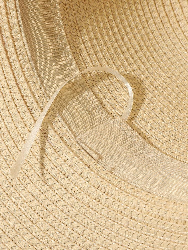 Elegant Tassel Straw Bucket Hat - Foldable Beach Sun Hat