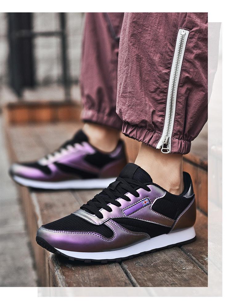 Elegant White Leather Minimalist Unisex Trainers