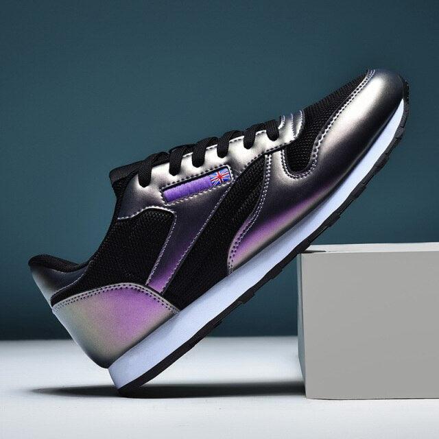 Elegant White Leather Minimalist Unisex Trainers
