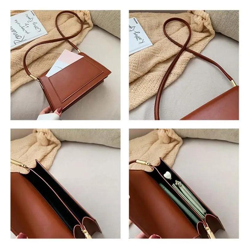 Elegant Modern Women's PU Leather Crossbody Travel Bag