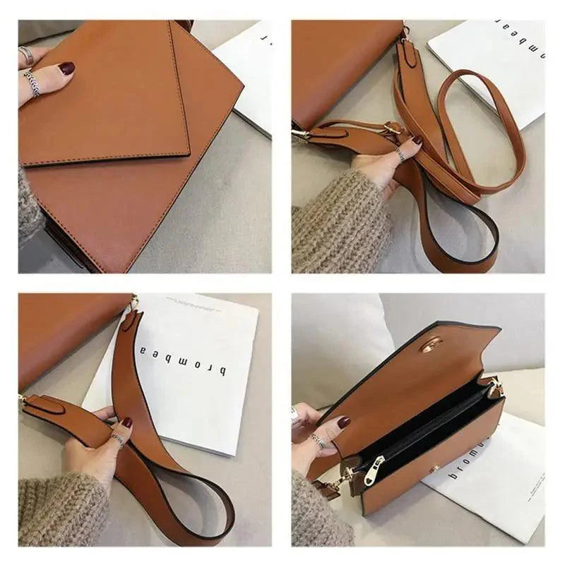 Elegant Modern Women's PU Leather Crossbody Travel Bag