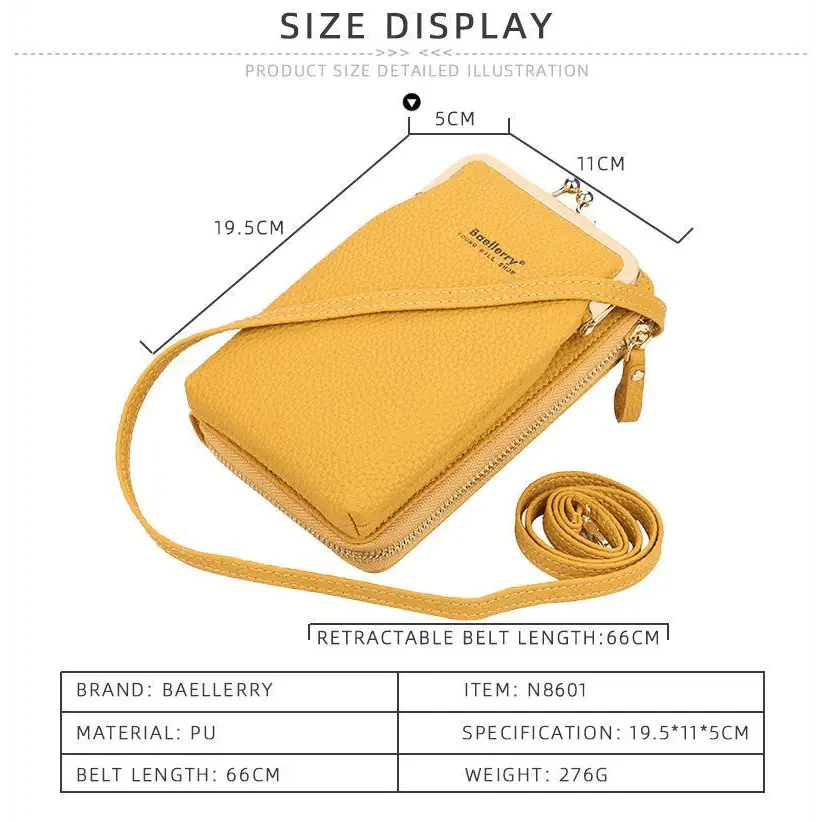 Elegant Small Crossbody Bag with Adjustable Detachable Strap