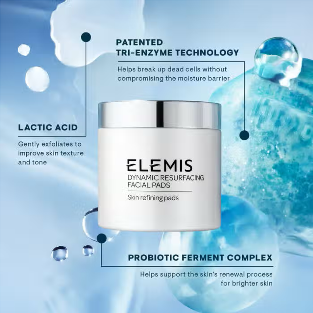 Dynamic Resurfacing Facial Pads 60pk with Tri-Enzyme Technology