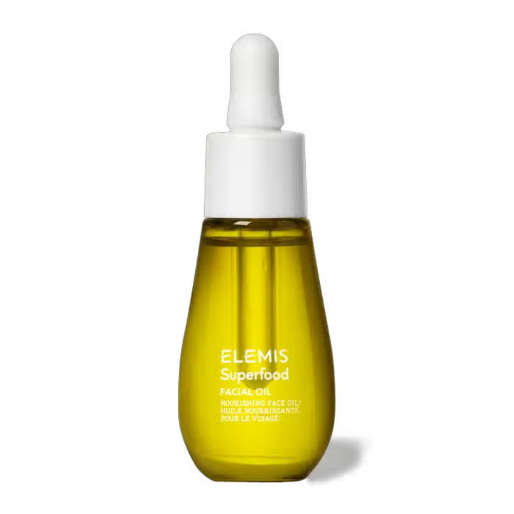 Elemis Superfood Facial Oil 15ml bottle with natural botanical ingredients