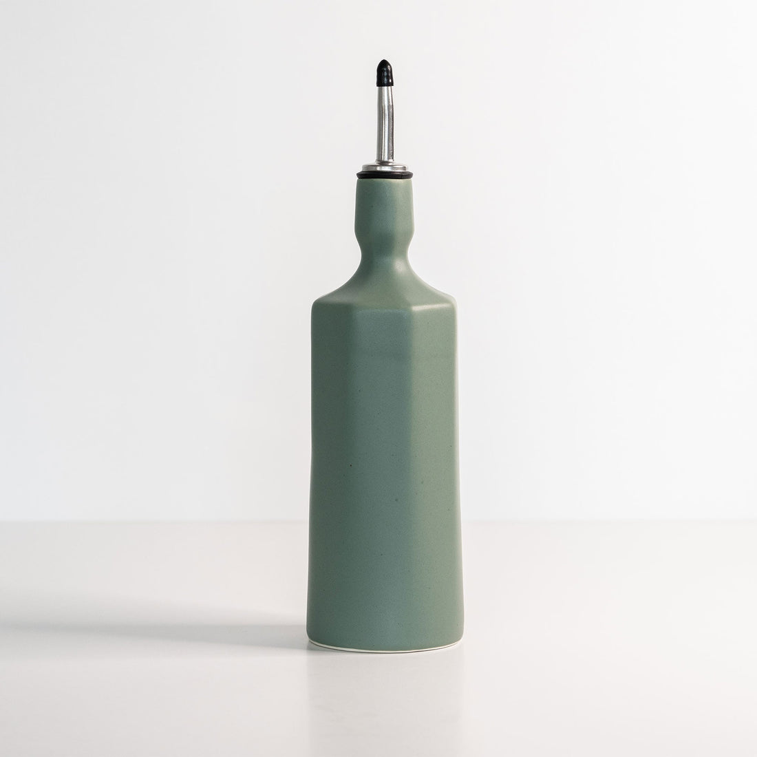 Elixir White Porcelain Olive Oil Dispenser with Pouring Spout - Image 13