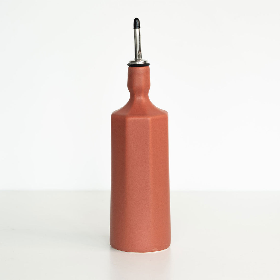 Elixir White Porcelain Olive Oil Dispenser with Pouring Spout - Image 7