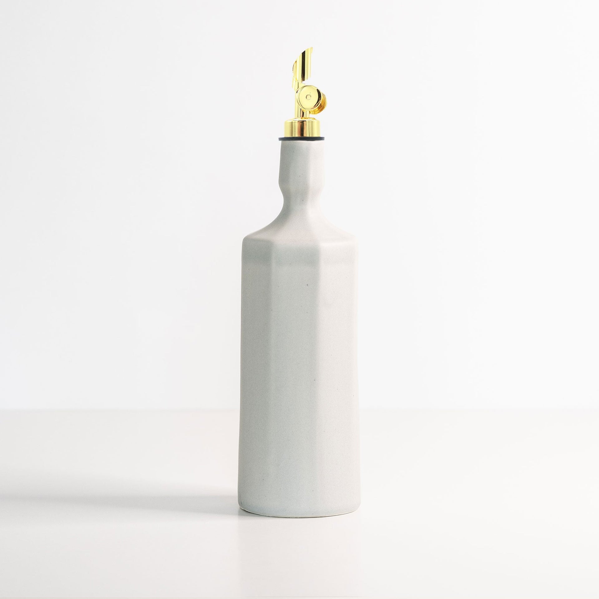 Elixir White Porcelain Olive Oil Dispenser with Pouring Spout - Image 10