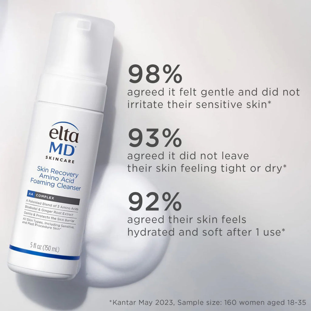 Skin Recovery Amino Acid Foaming Cleanser Gentle Face Wash 1 Oz
