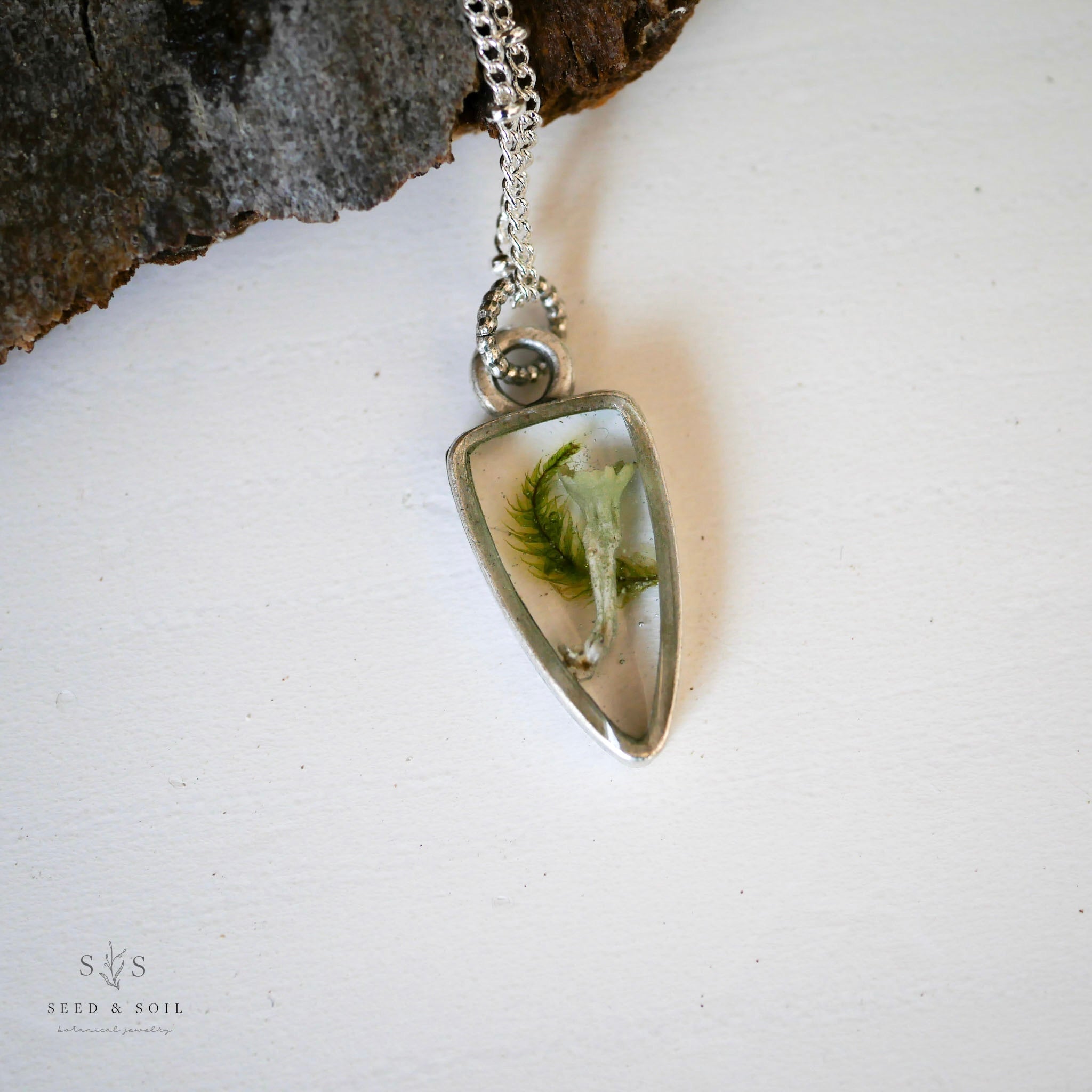 Gold & Silver Arrowhead Mushroom Necklace