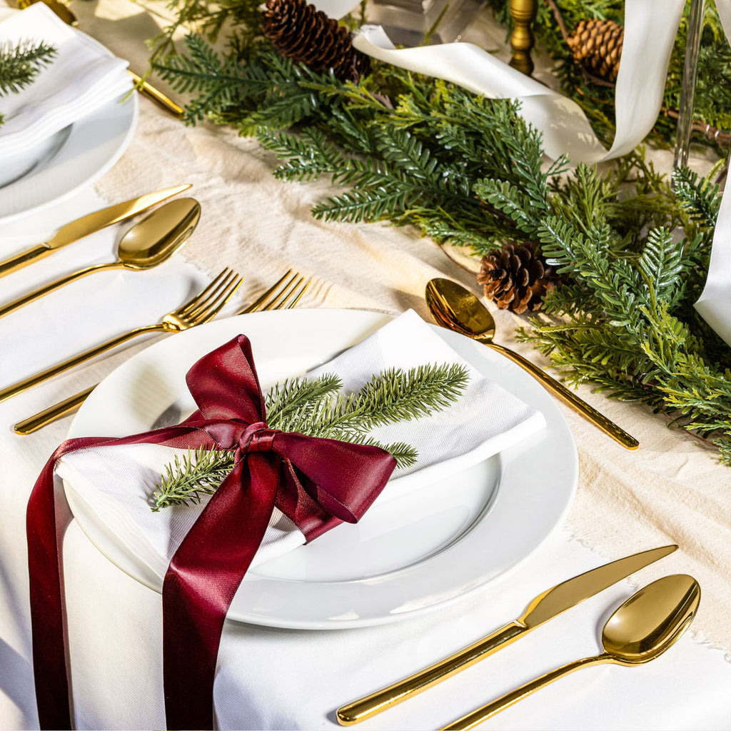 Emilia 20-Piece Stainless Steel Flatware Set in Silver or Gold - Image 12