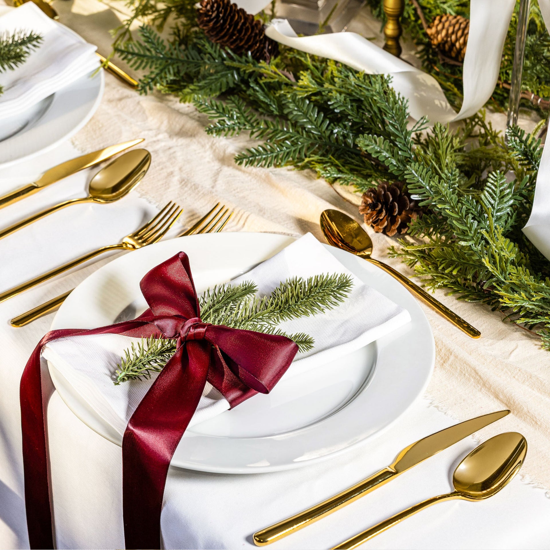 Emilia 20-Piece Stainless Steel Flatware Set in Silver or Gold - Image 12