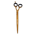 Empire 7-inch gold professional barber shears with semi-offset handle