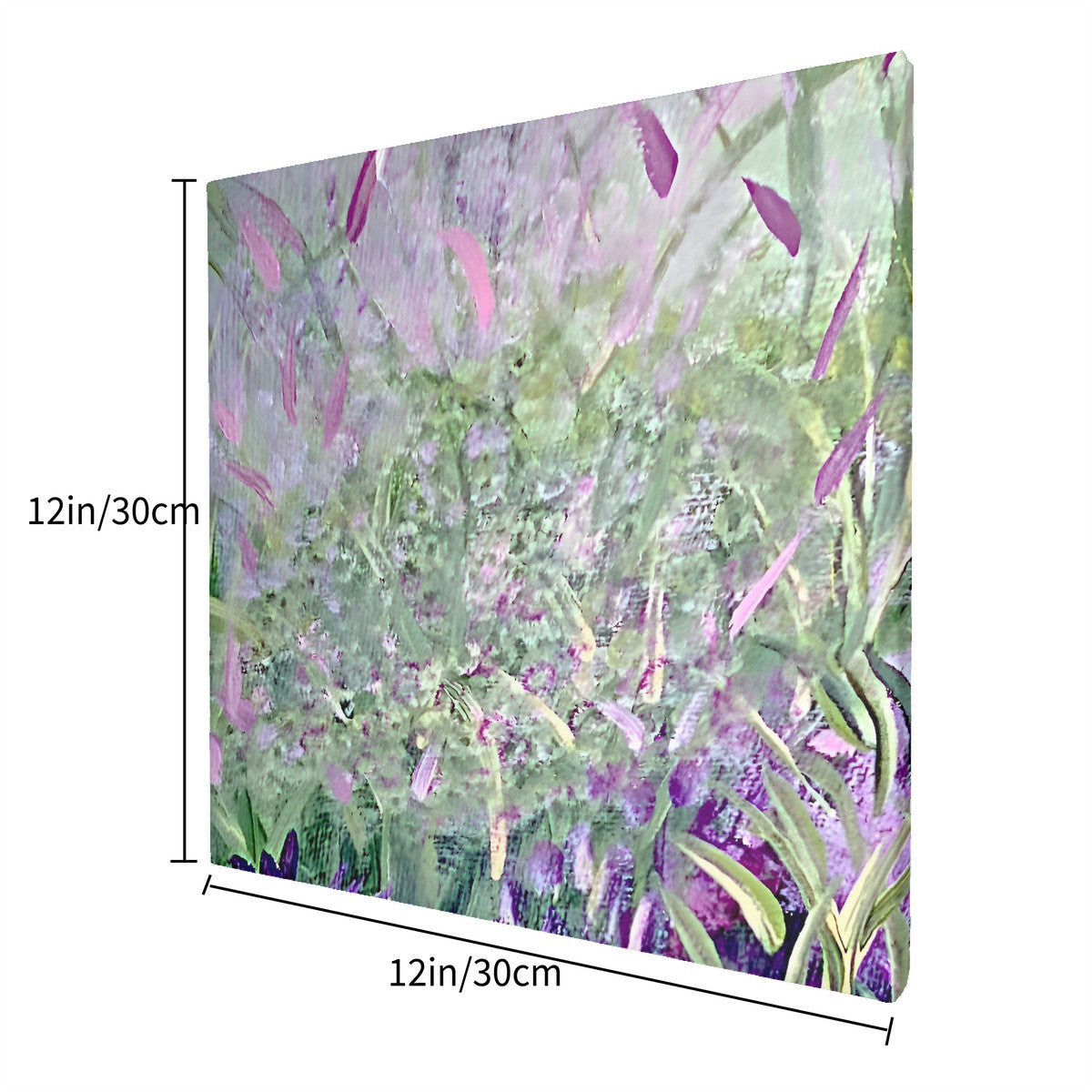 Canvas with Mounting Brackets 12x12in
