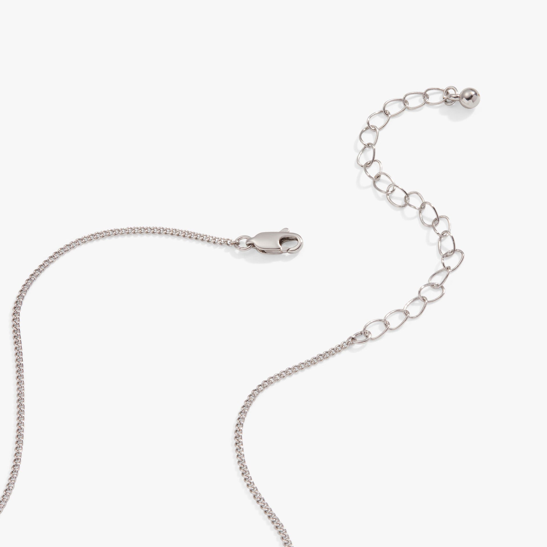 Minimalist Bar Necklace with Crystal Accent in Silver or Rose-Gold