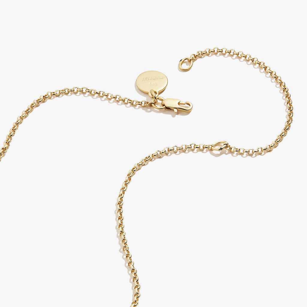 Minimalist Small Circle Charm Necklace for Women in Gold or Silver
