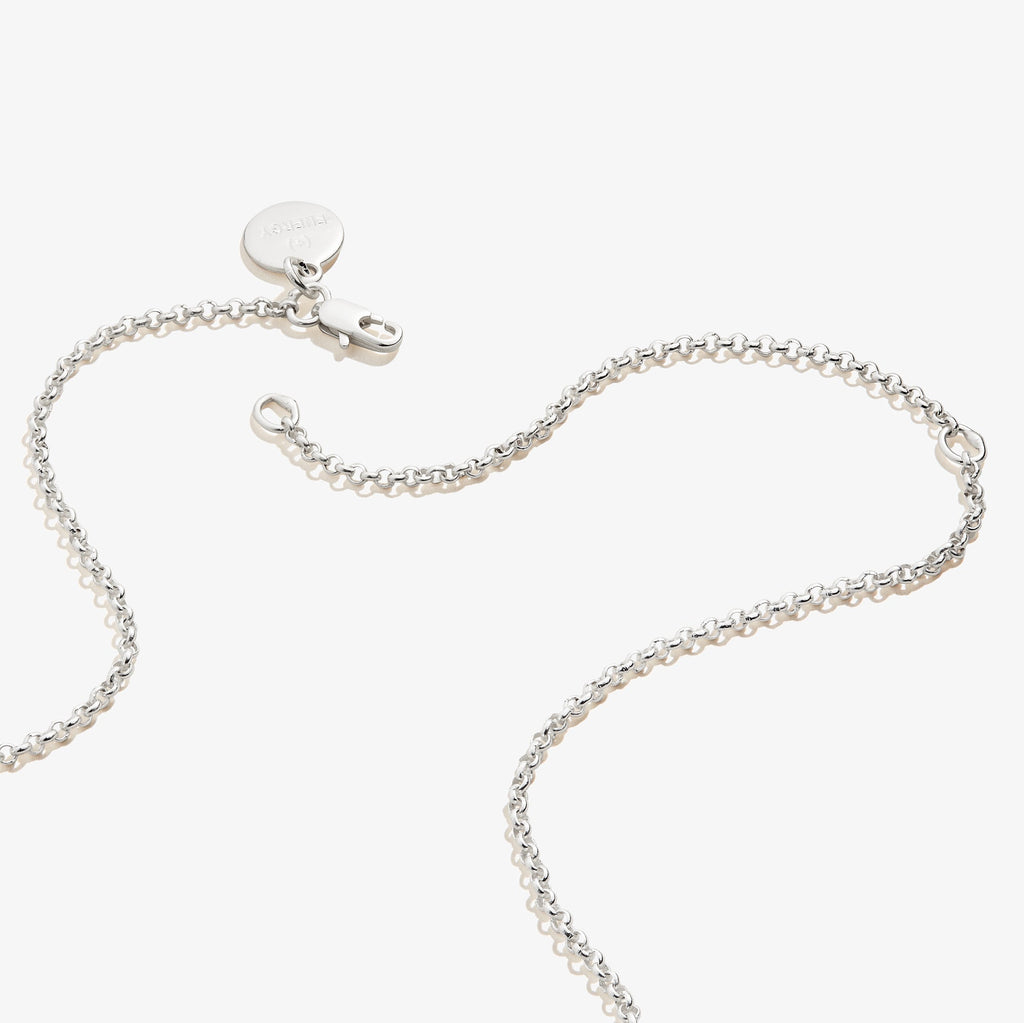Minimalist Small Circle Charm Necklace for Women in Gold or Silver