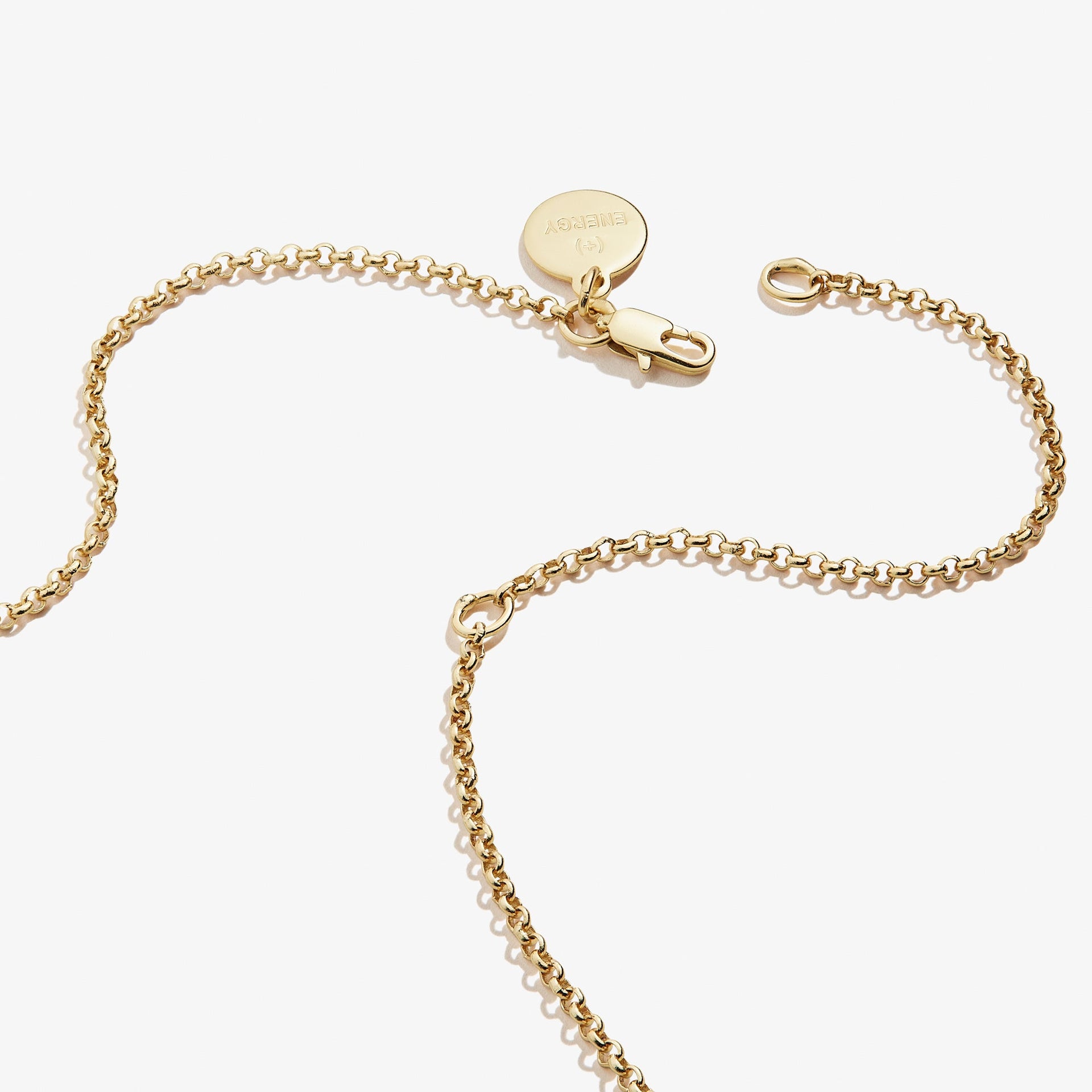 Small Gold Heart Charm Necklace, 19 Inch Chain