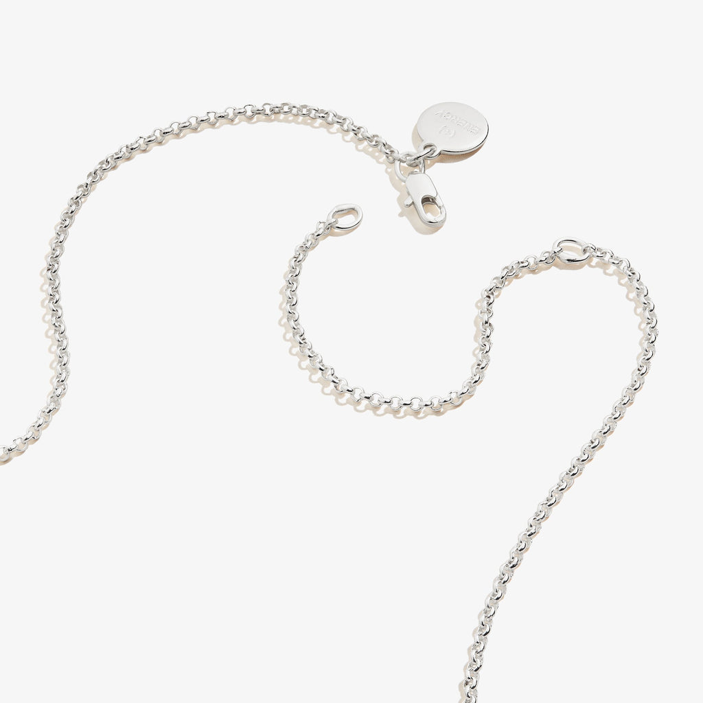 Small Gold Heart Charm Necklace, 19 Inch Chain