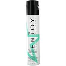 Professional bottle of ENJOY Rejuvenating Volumizing Conditioner, 33.8 oz, white, teal, and black design.