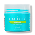 Enjoy Texture Flexible Hold Styling Cream in a teal and bright green plastic jar