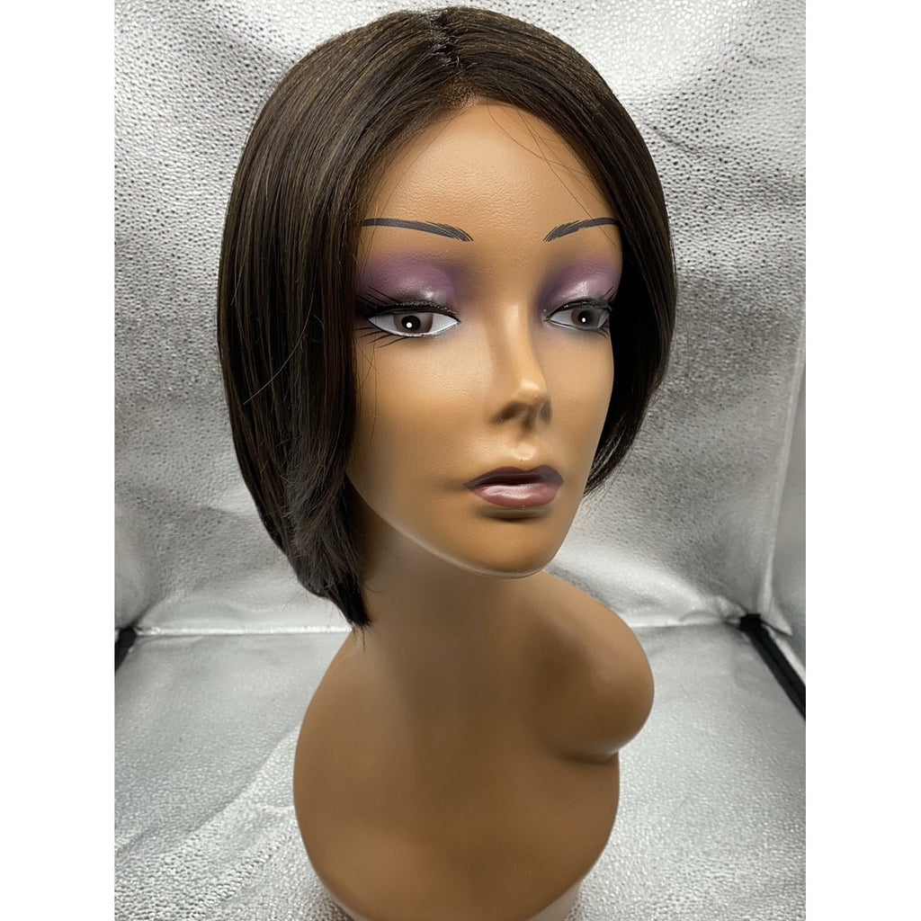 Epic Wig: Chin-Length Bob with Sheer Lace Front & Hand-Knotted Top