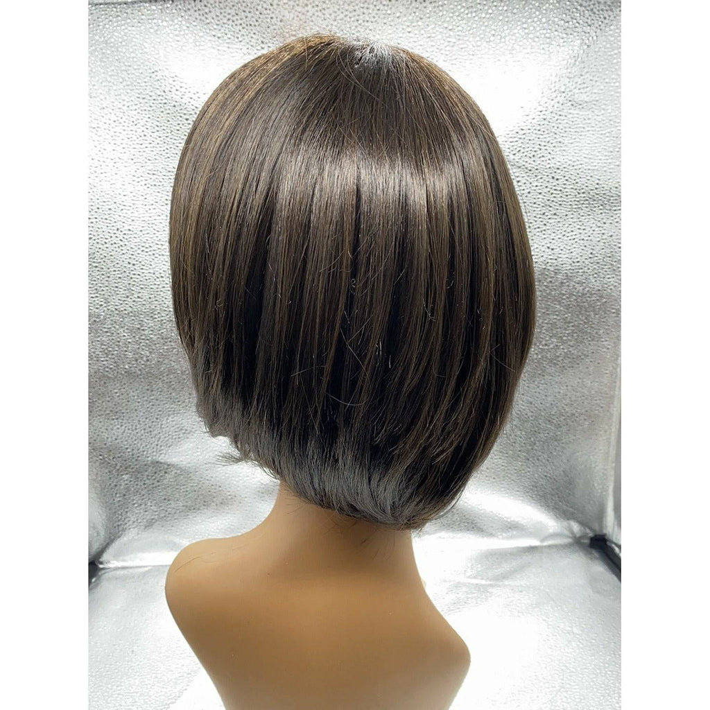 Epic Wig: Chin-Length Bob with Sheer Lace Front & Hand-Knotted Top