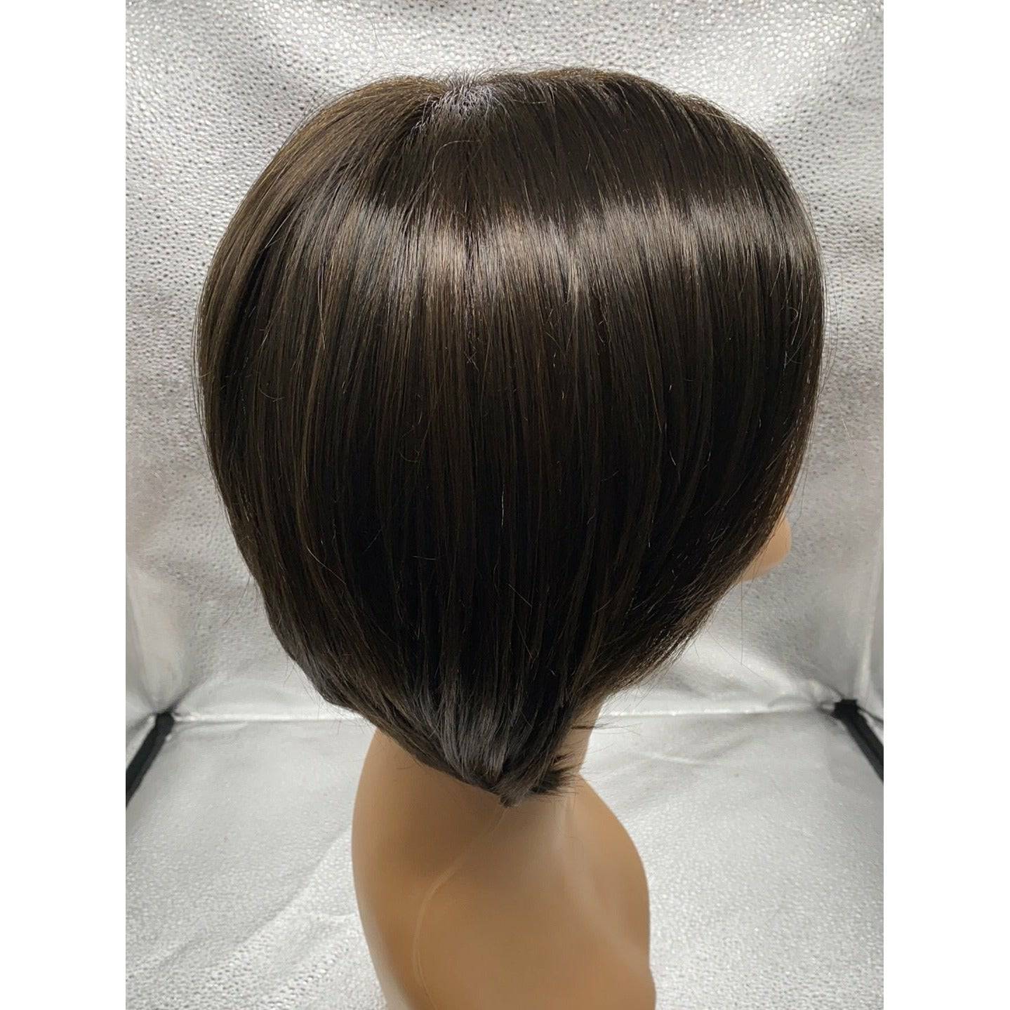Epic Wig: Chin-Length Bob with Sheer Lace Front & Hand-Knotted Top