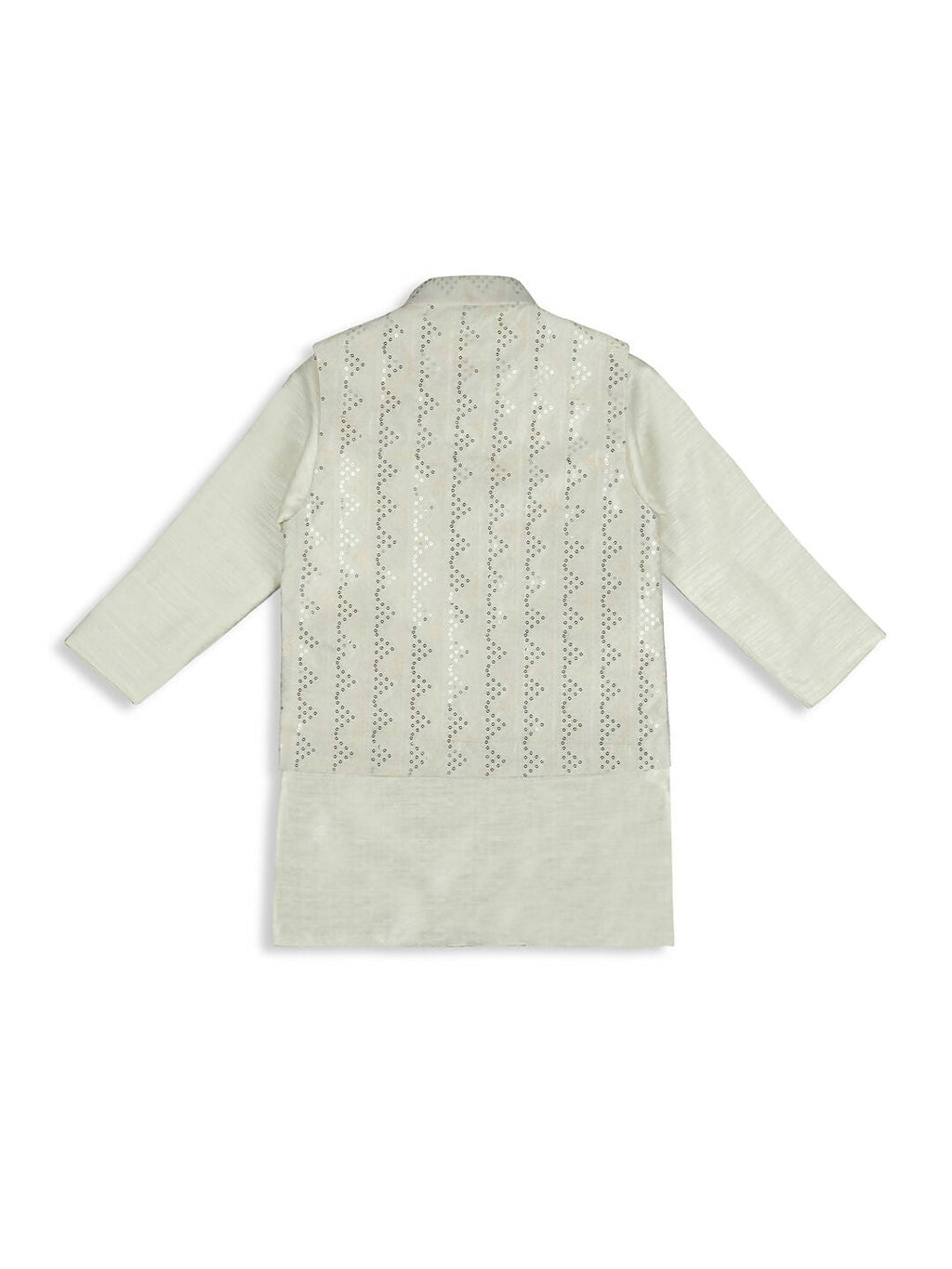 Kids Island Elegance Sequence Nehru Jacket, Kurta & Pyjama Set