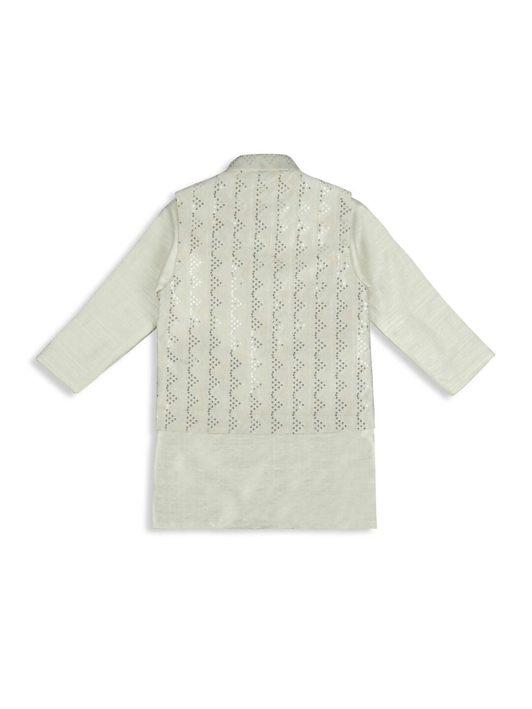 Kids Island Elegance Sequence Nehru Jacket, Kurta & Pyjama Set