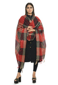 Vibrant red tone handloom cotton dupatta