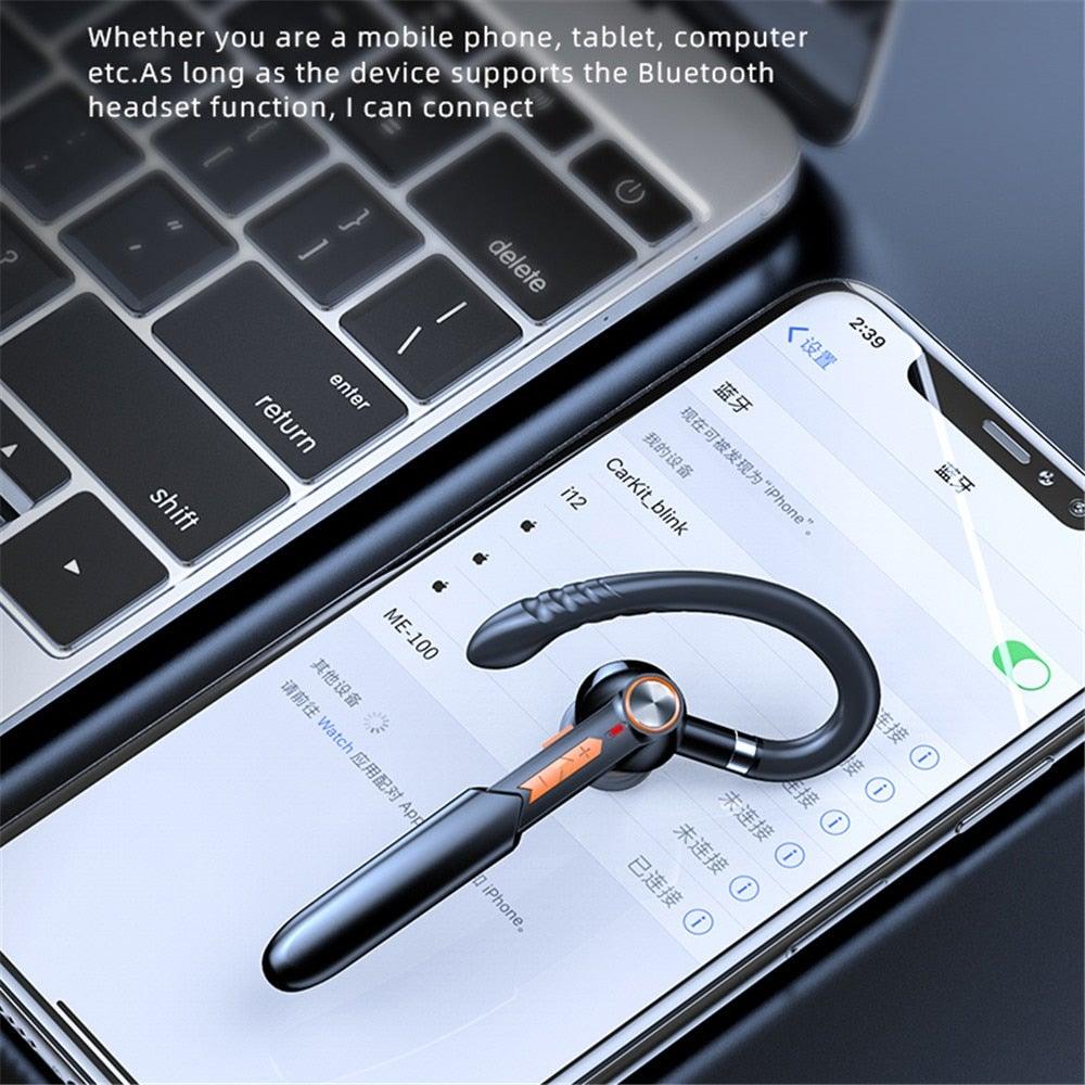 Ergonomic Single Bluetooth 5.0 Wireless Business Driving Headset