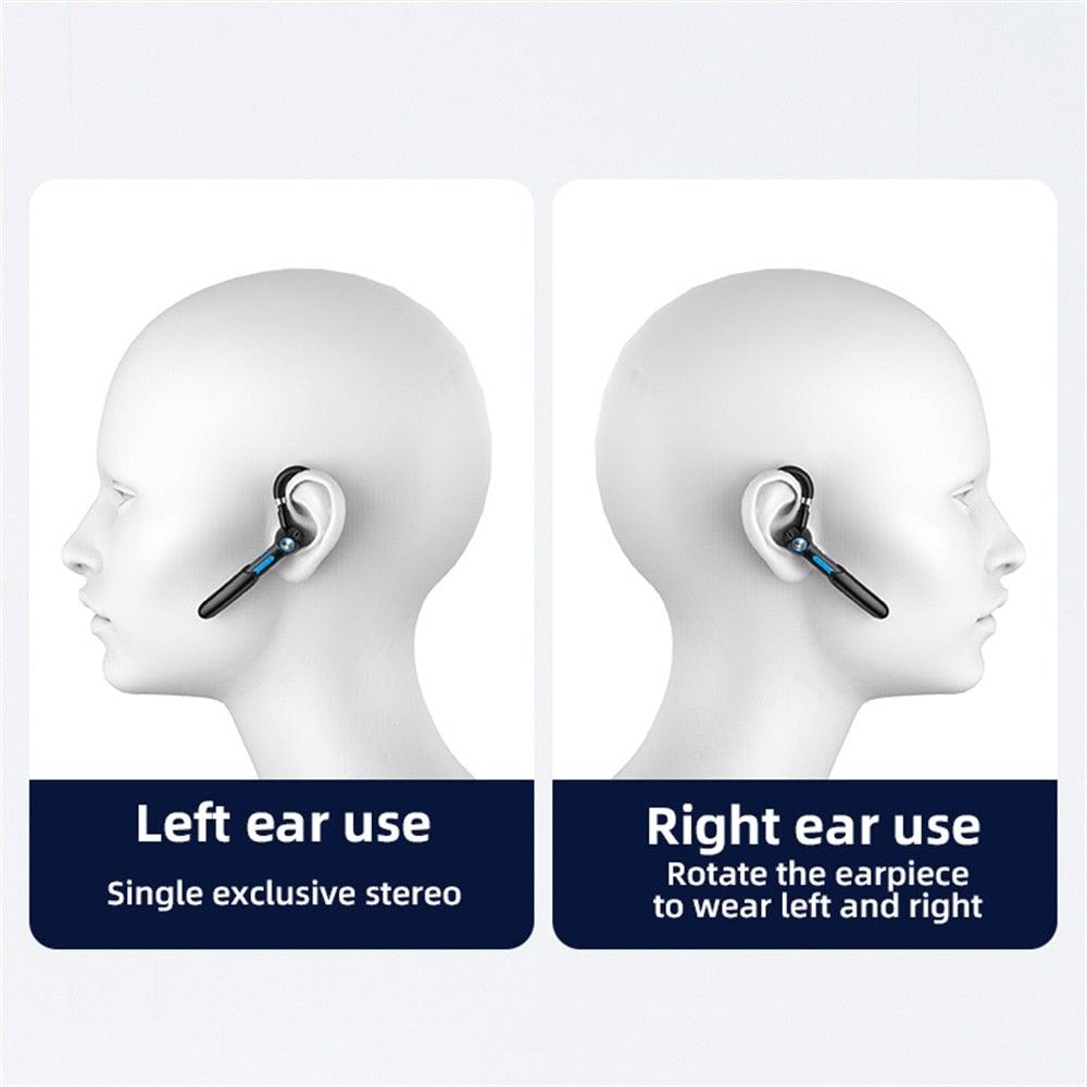 Ergonomic Single Bluetooth 5.0 Wireless Business Driving Headset