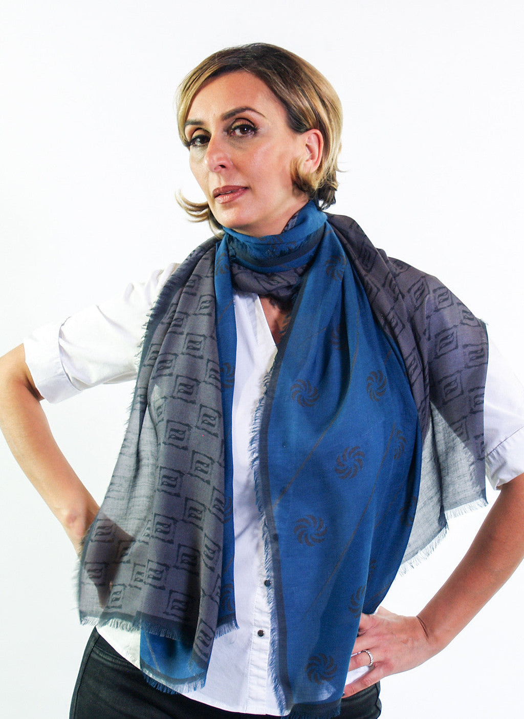 Eternity Blue Unisex Scarf