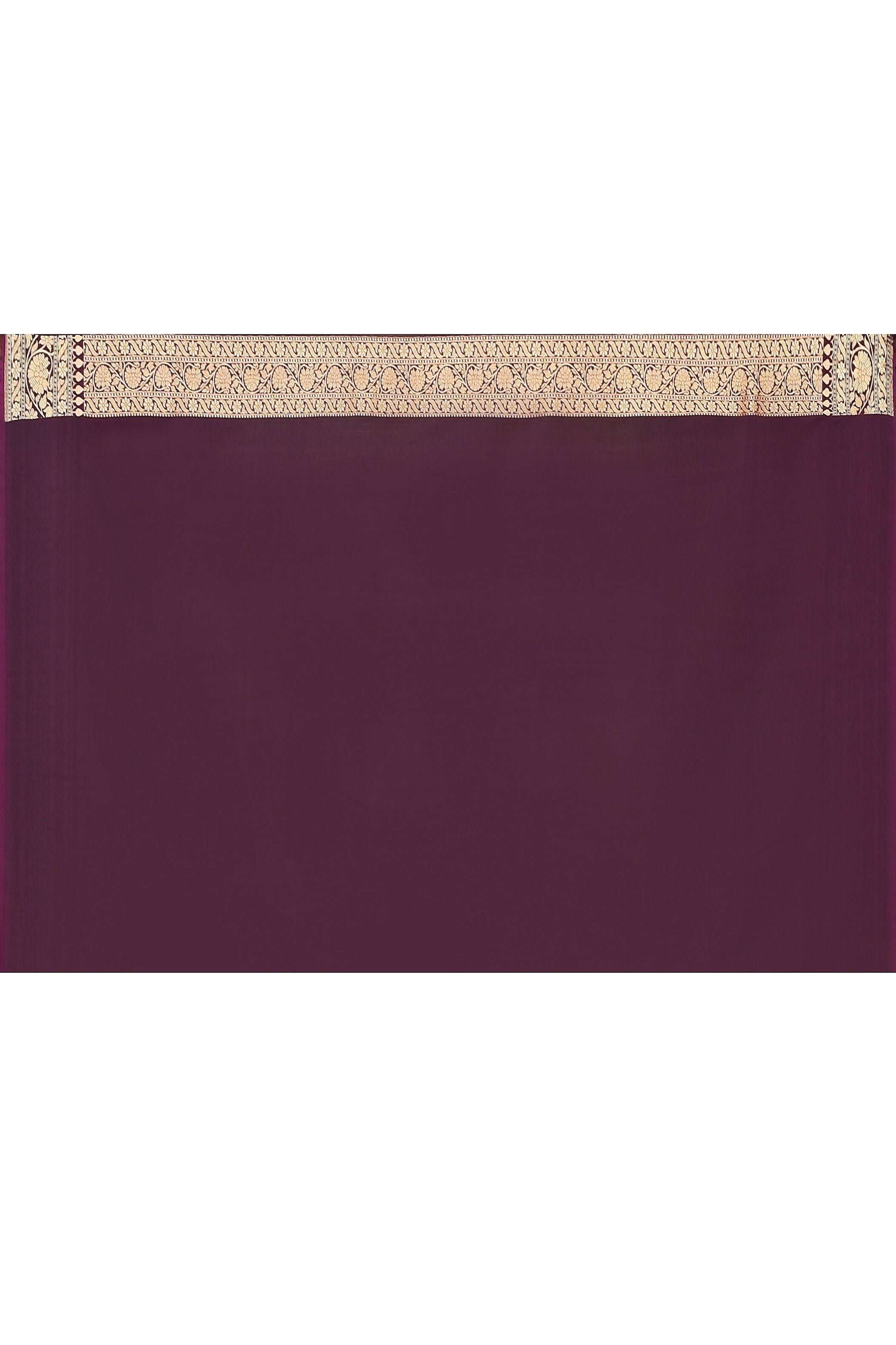 Plum Purple Banarasi Soft Silk Handloom Saree